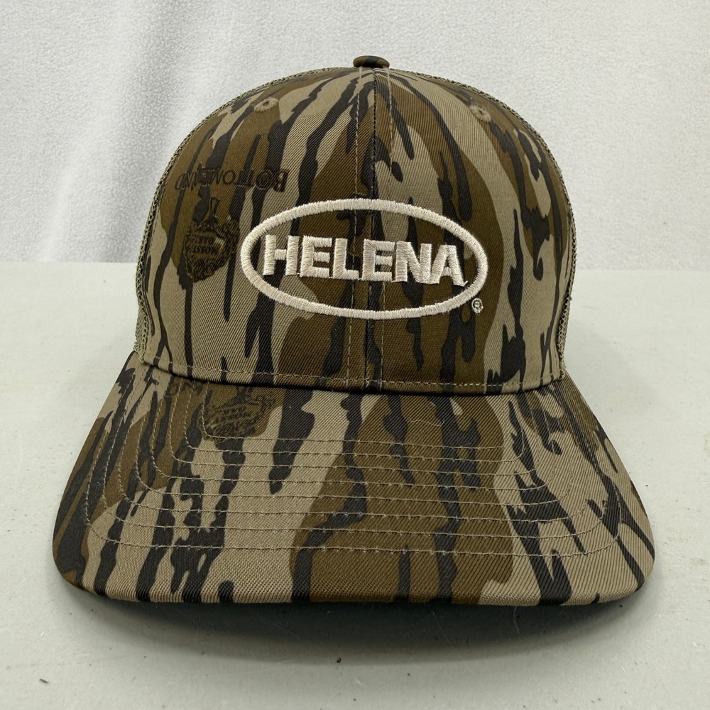 Richardson Trucker Hat Men OSFA Brown Mossy Oak Bottomland Camo Helena 112P